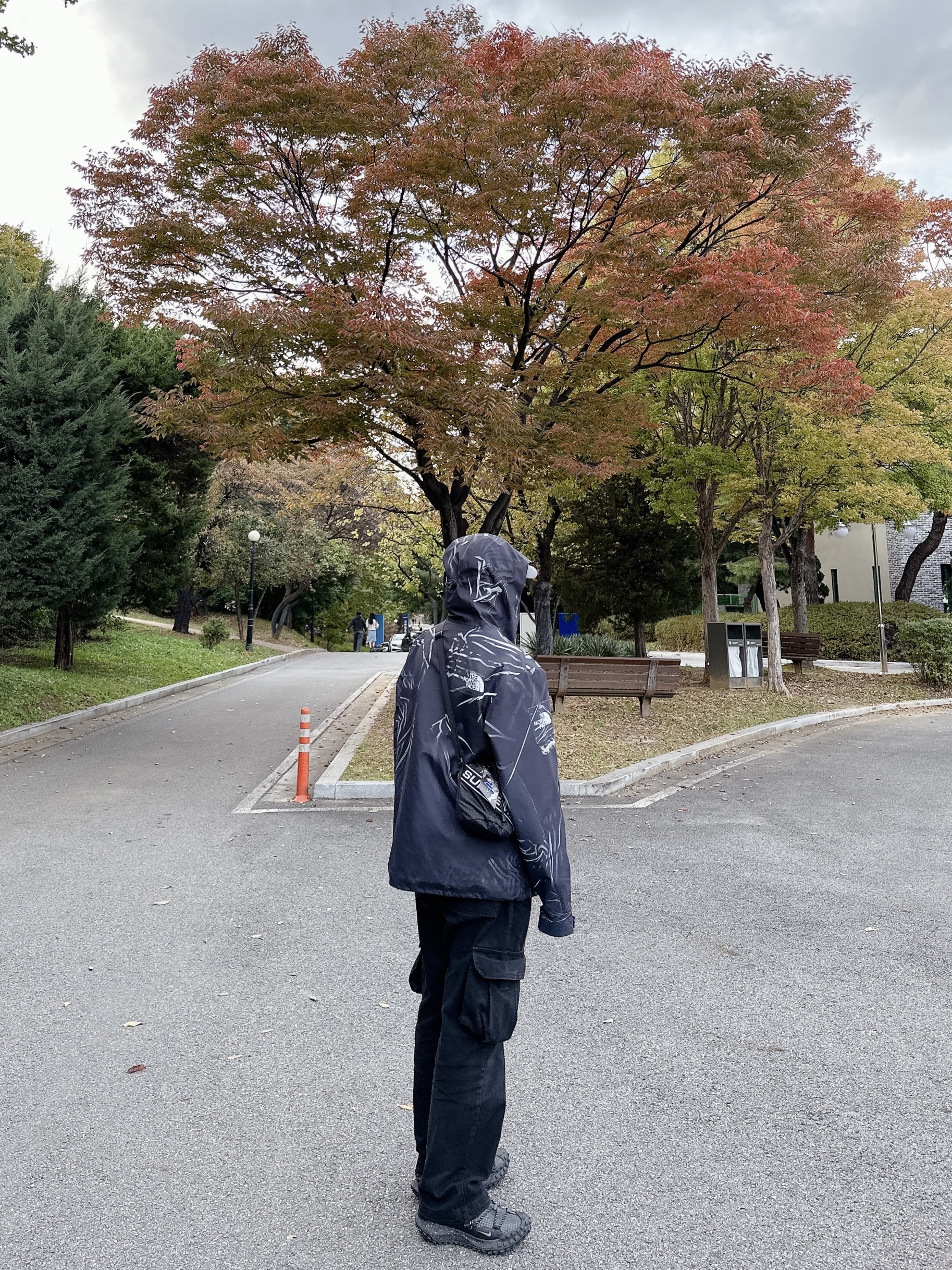 Supreme x The North Face Trompe L’oeil Printed Taped Seam Shell Jacket Black - 23SS, Nike ACG Mountain Fly Low Gore-Tex SE Dark Smoke Grey 착용 스타일