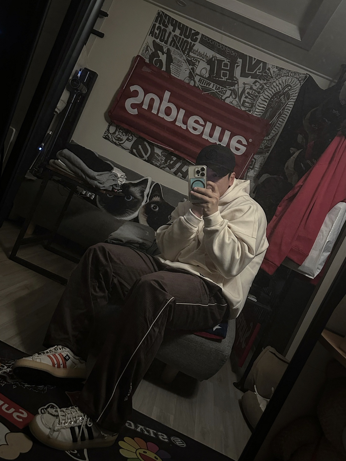 Adidas x Song for the Mute Campus 80s Bliss Core Black 착용 스타일