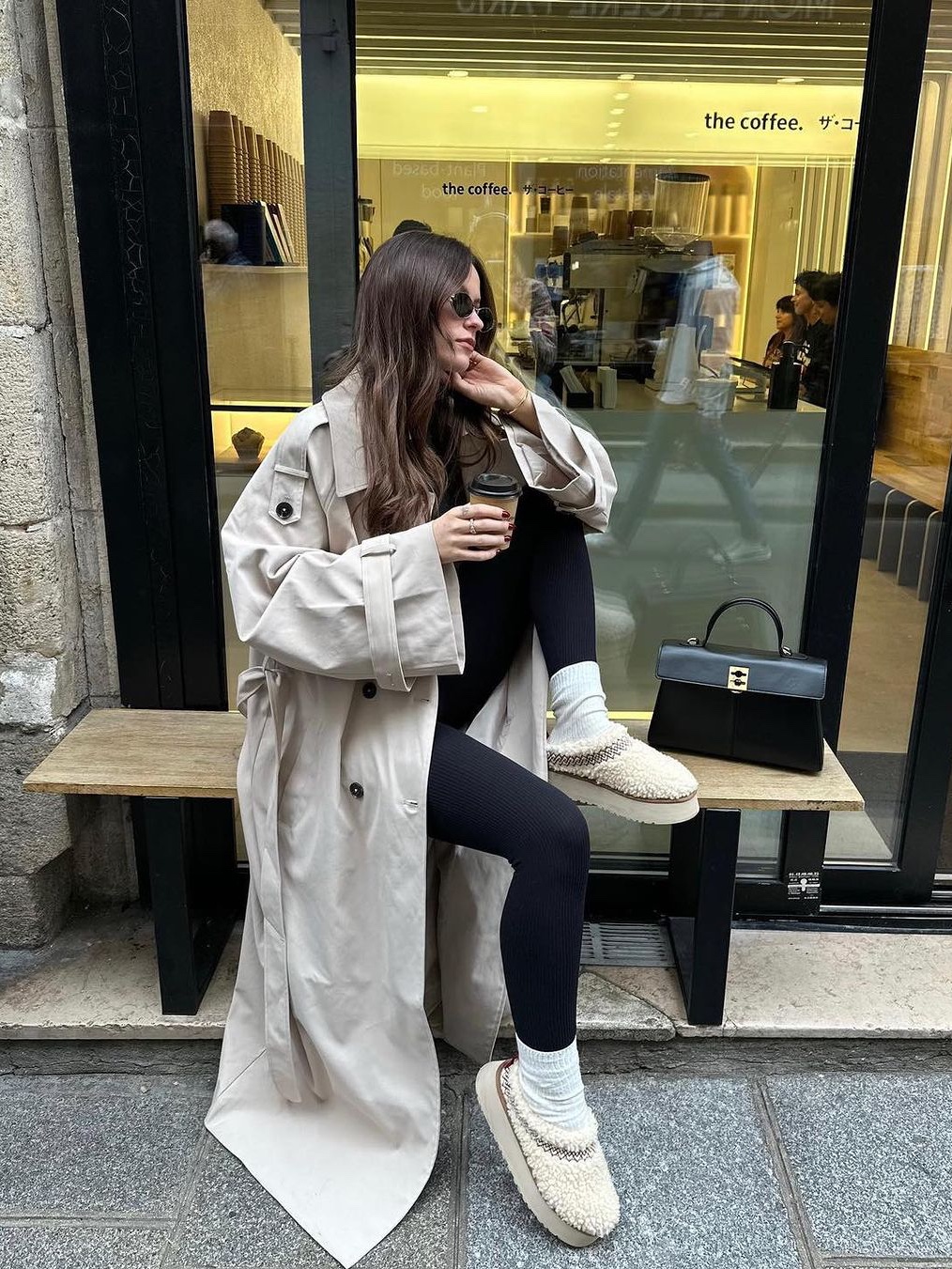 (W) UGG Tazz Braid Natural 착용 스타일 - 8