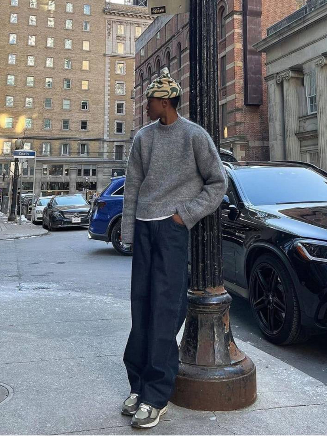 Supreme Rigid Slim Selvedge Jean Rigid Indigo - 23FW 착용 스타일 - 6