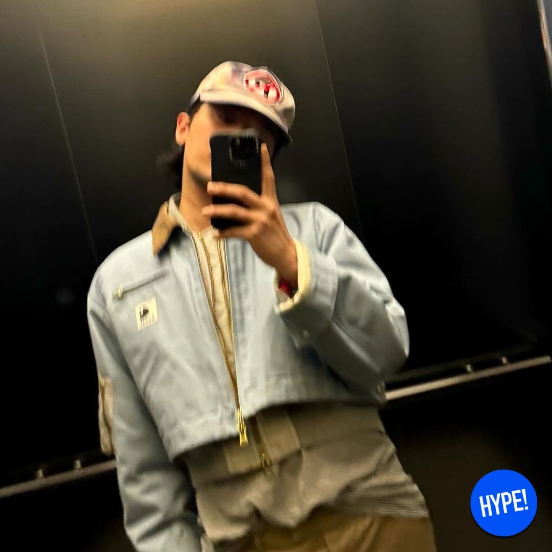 (W) Sacai x Carhartt WIP Canvas MA-1 Jacket Detroit Light Blue, Maison Mihara Yasuhiro Peterson OG Sole Canvas Low-top Sneakers Natural 착용 스타일 - 2