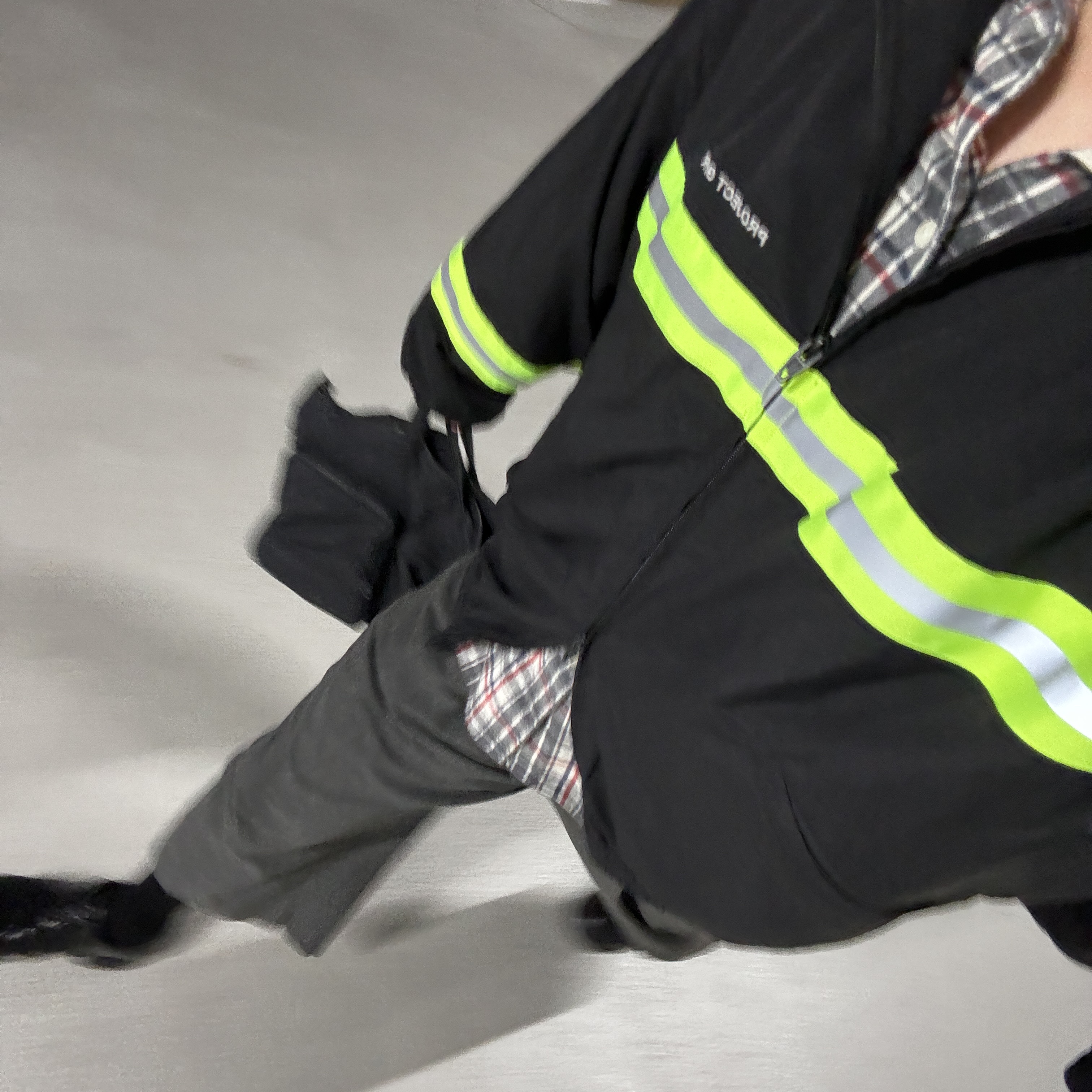Project G/R Firefighter Track Jacket Black 착용 스타일 - 2