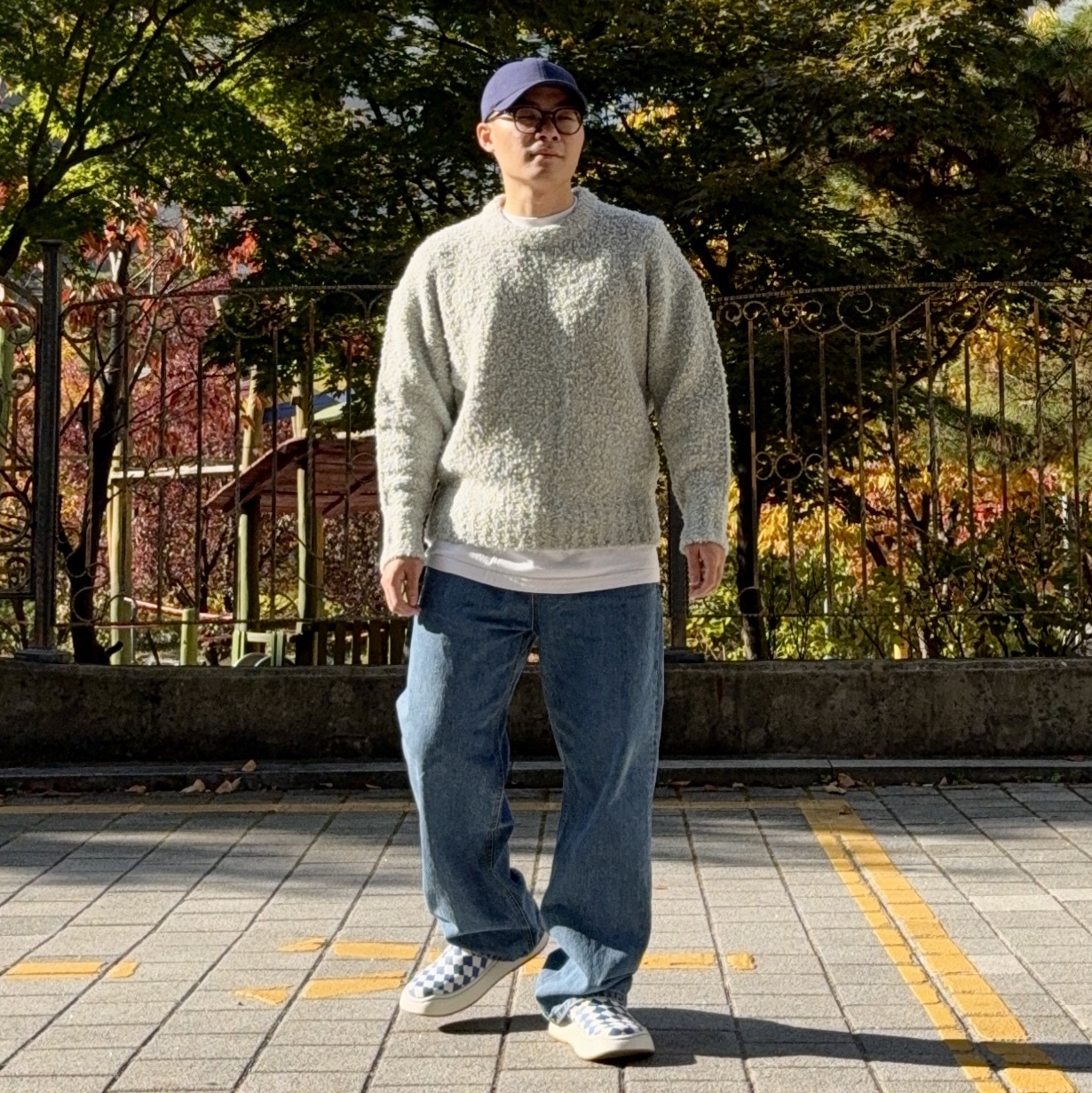 Ader Error Log; Lad Tenit Blue 착용 스타일