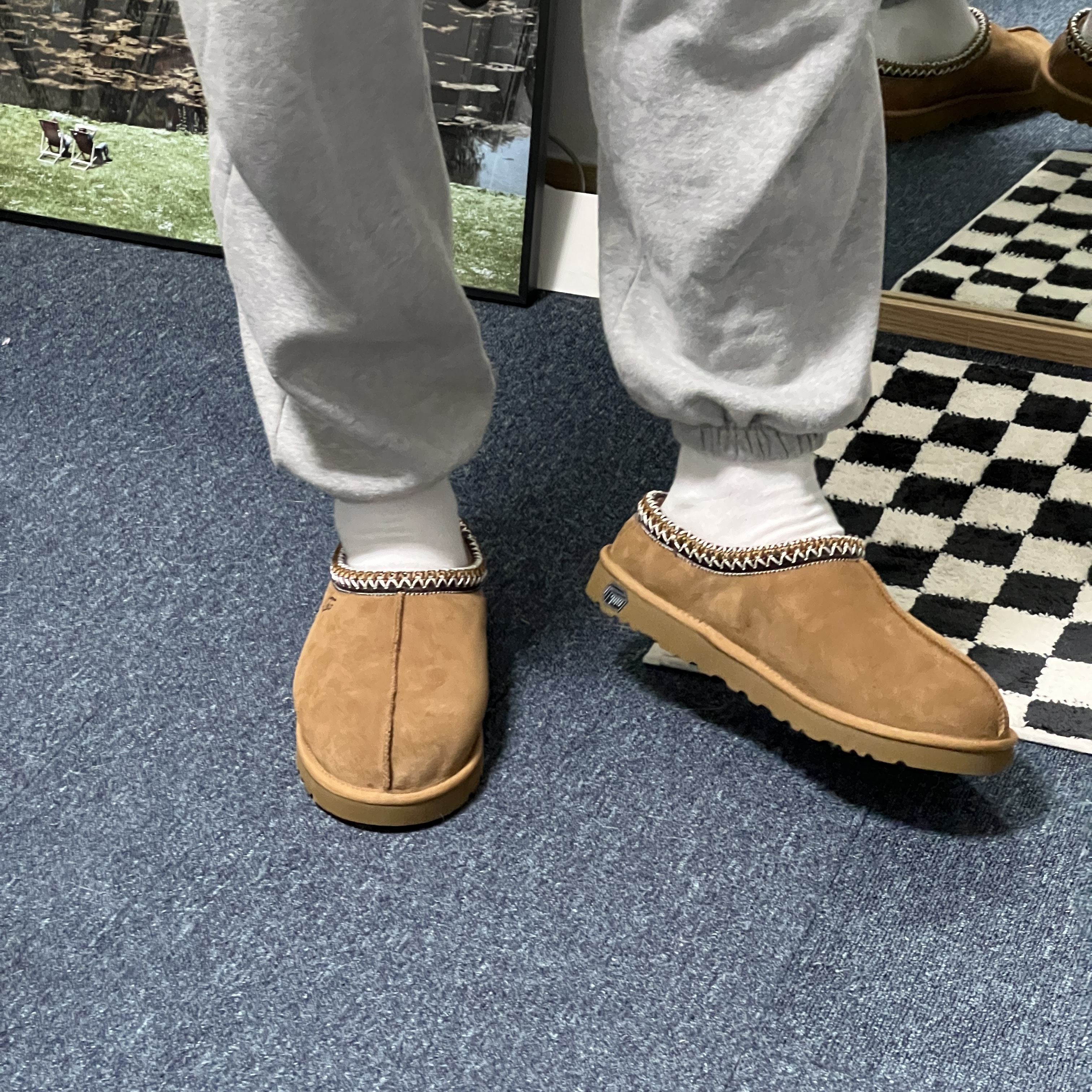 UGG Tasman Slipper Chestnut, Nike NSW Circa Tearaway Pants Black - Asia 착용 스타일 - 3