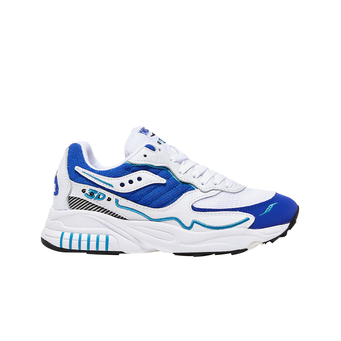 S70646-2 Saucony 3D Grid Hurricane White Royal