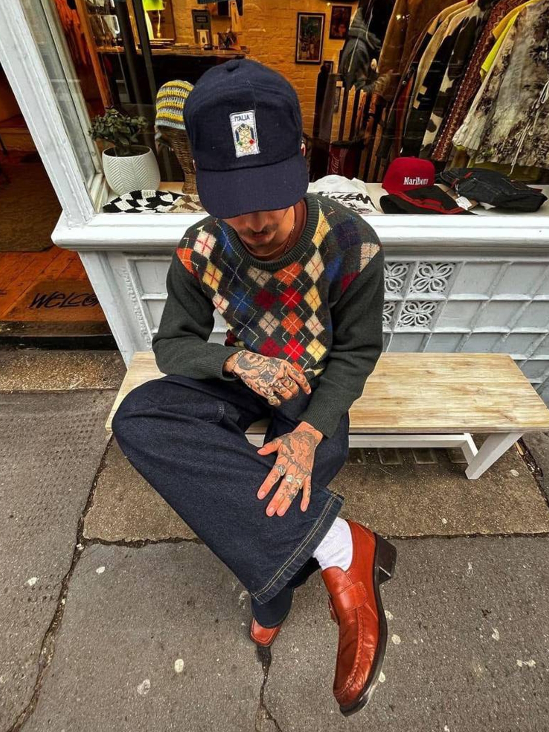 Supreme Rigid Slim Selvedge Jean Rigid Indigo - 23FW 착용 스타일 - 2