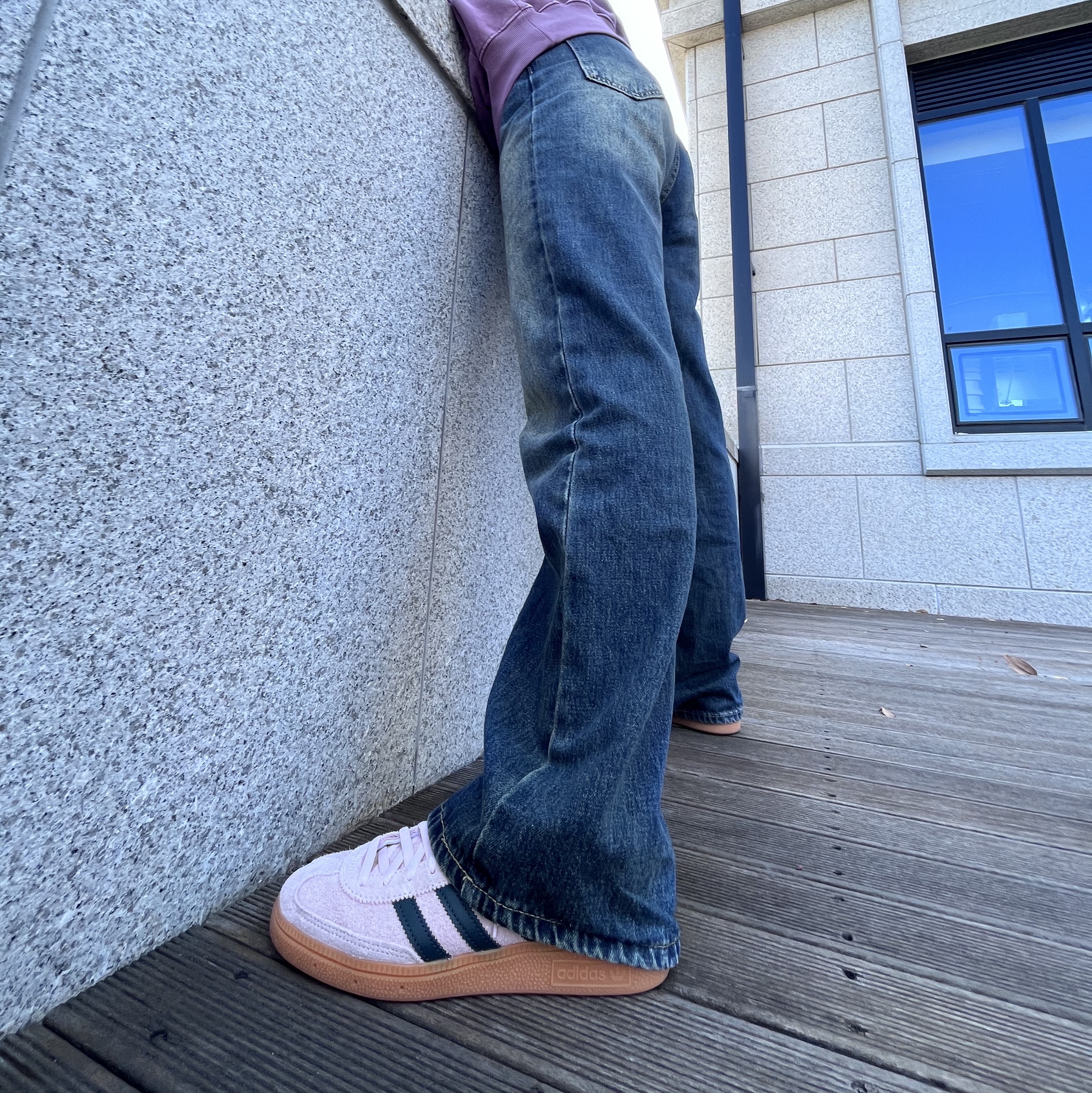 (W) Adidas Spezial Handball Clear Pink 착용 스타일