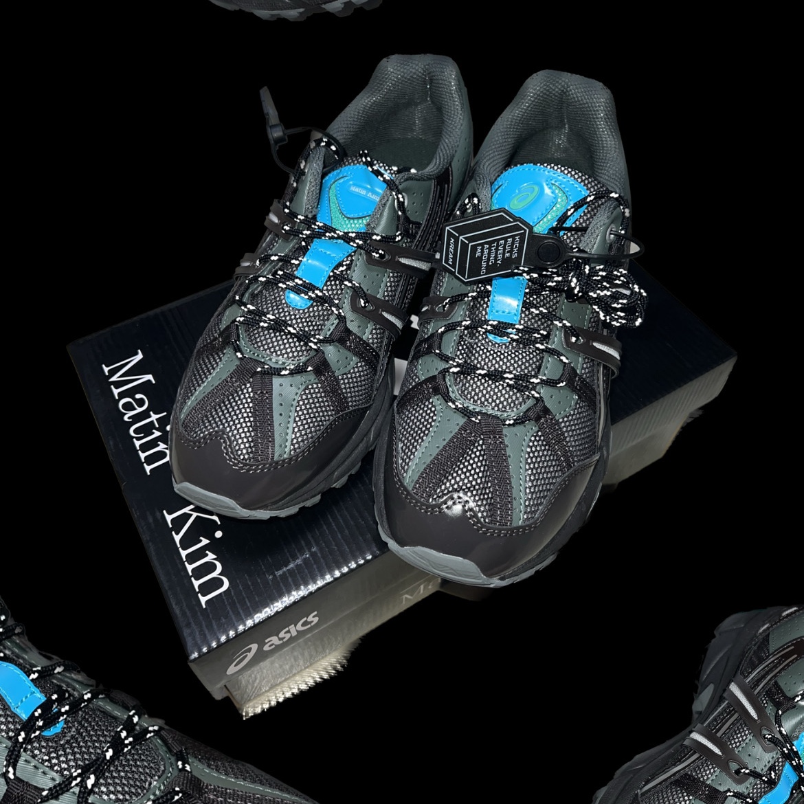 (W) Asics x Matin Kim Gel-Sonoma 15-50 Black Pure Silver 착용 스타일