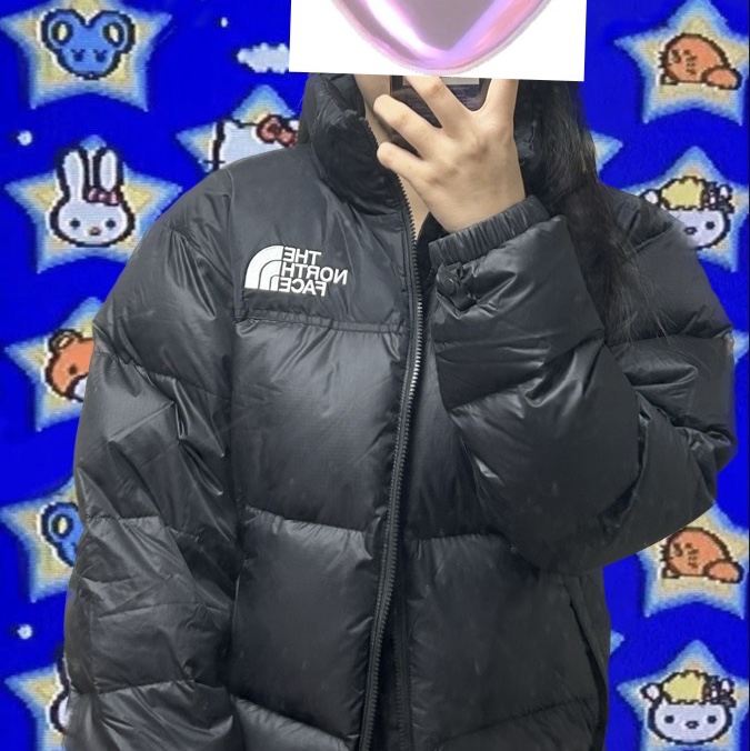 The North Face 1996 Eco Nuptse Jacket Black 착용 스타일