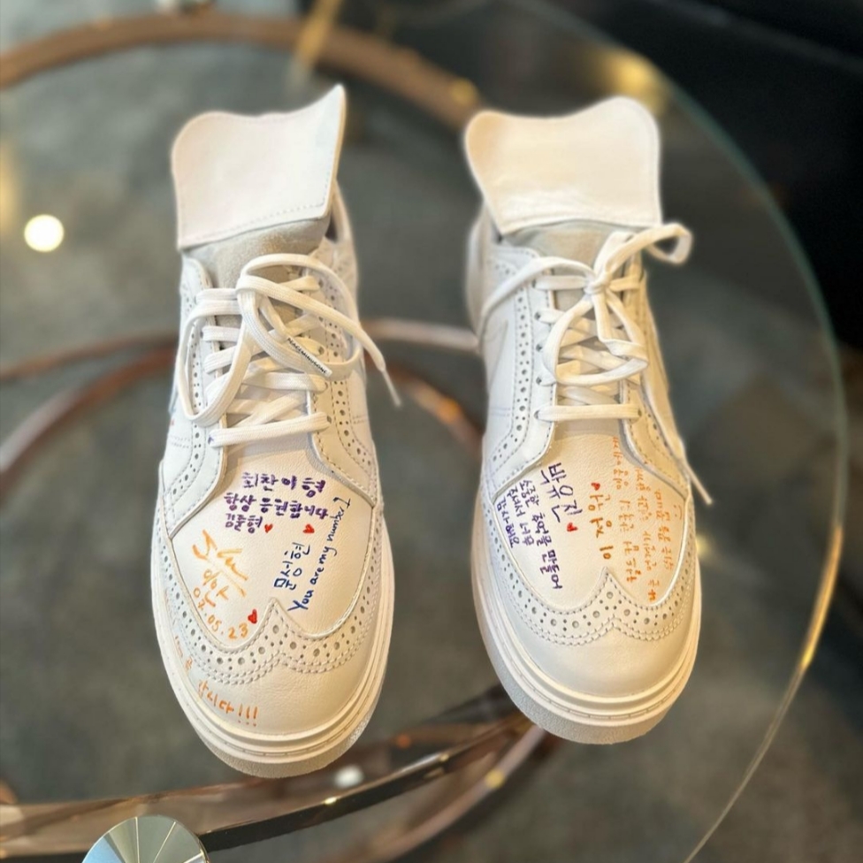 Nike x Peaceminusone Kwondo1 White 착용 스타일 - 1
