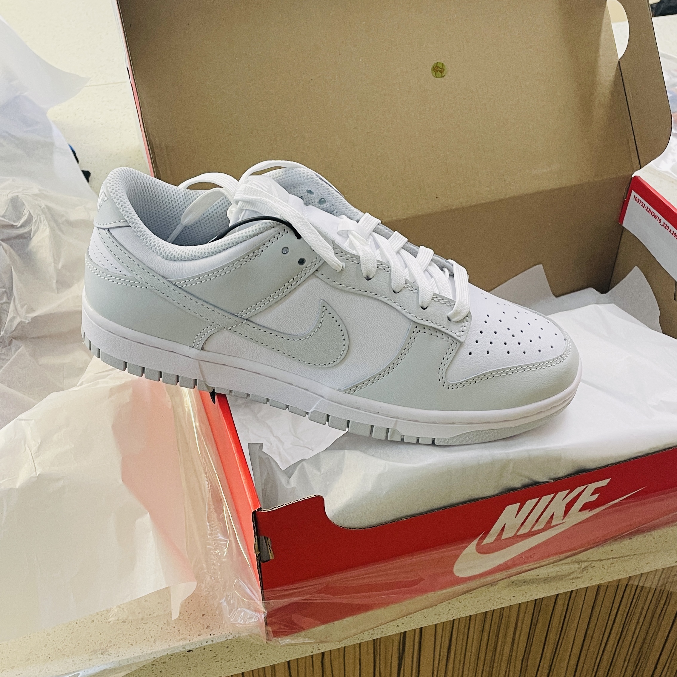 (W) Nike Dunk Low Photon Dust 착용 스타일 - 2