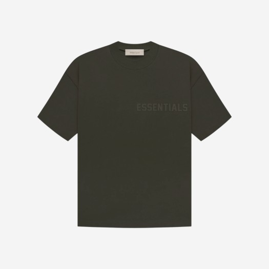에센셜 숏슬리브 티셔츠 오프 블랙 - 23SS