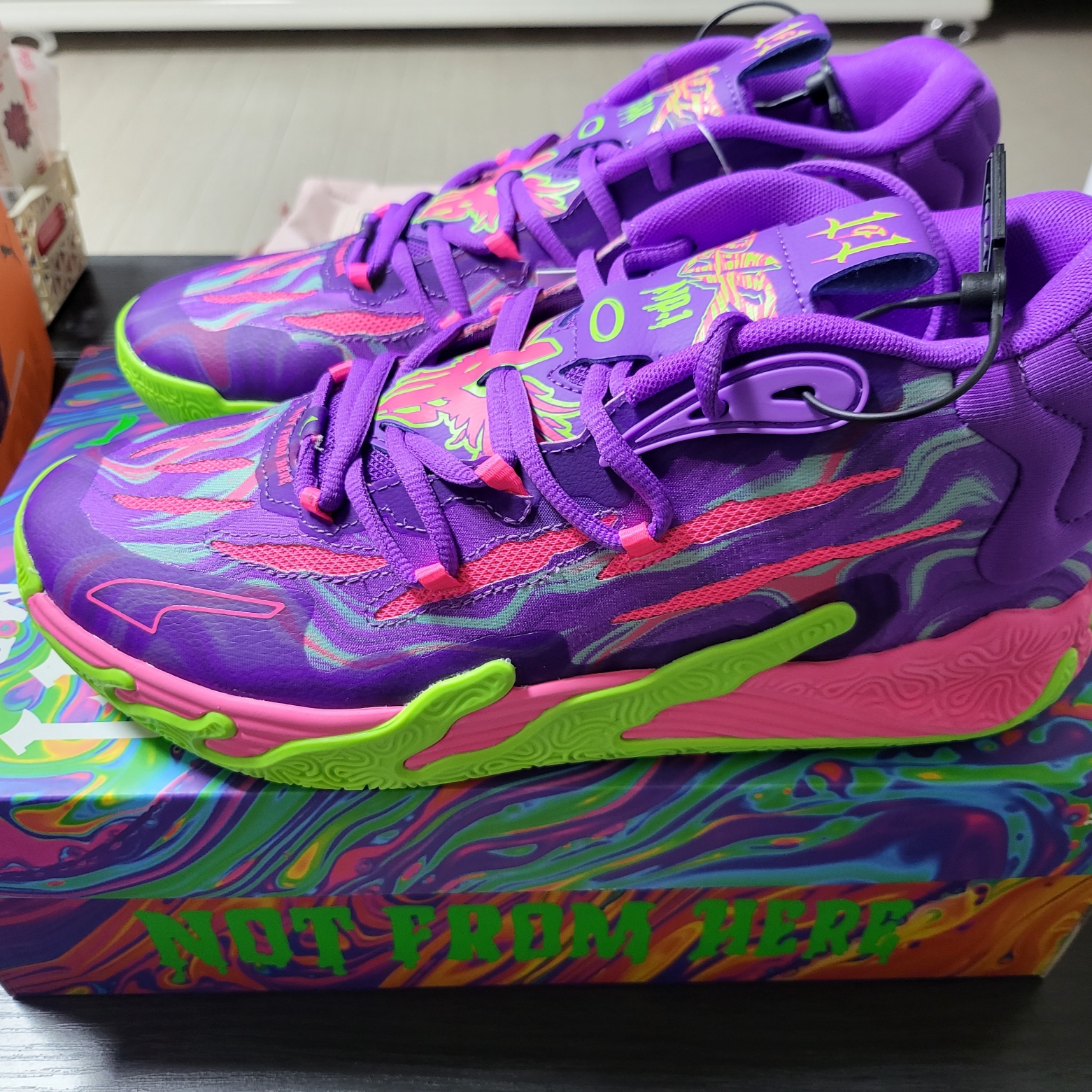 Puma MB.03 Lamelo Ball Toxic 착용 스타일 - 2