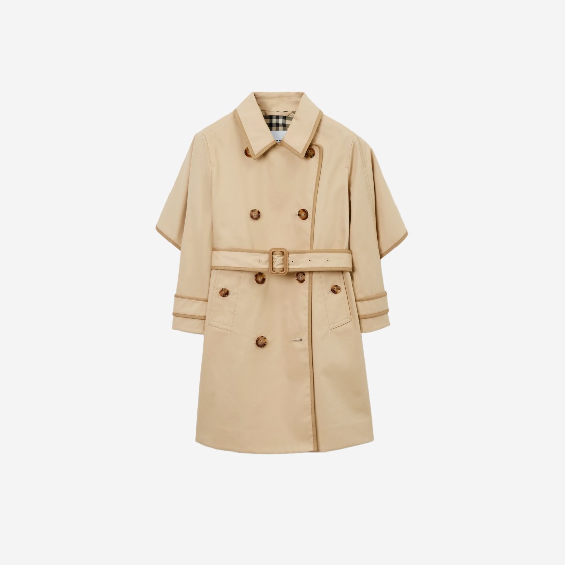 (Kids) Burberry Cotton Twill Trench Coat Soft Fawn 상세 이미지 1