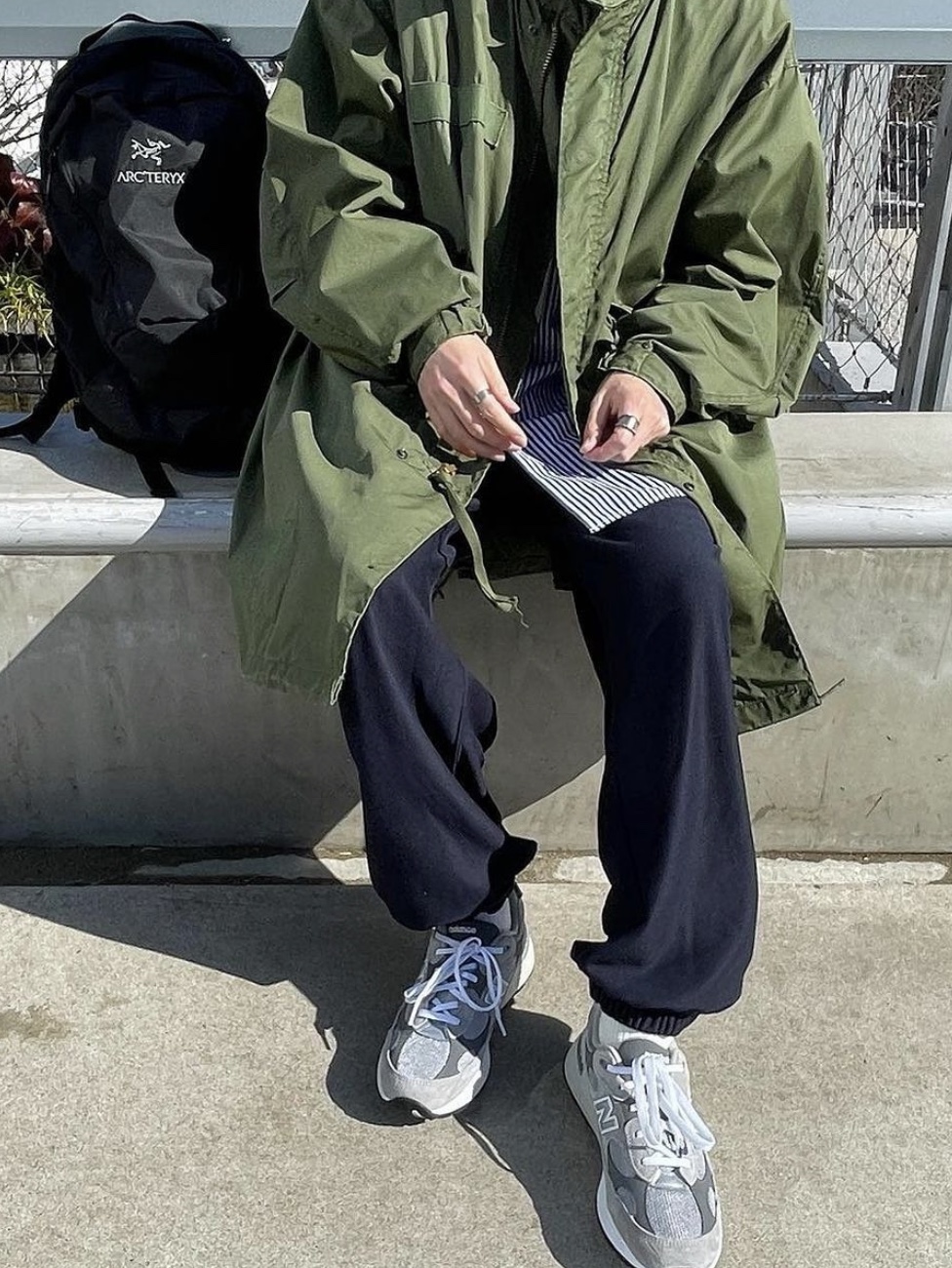 Freak's Store M-65 Mods Coat Liner Set Olive, Freak's Store M-65 Mods Coat Liner Set Black 착용 스타일 - 4