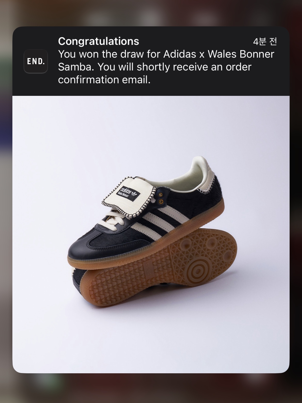Adidas x Wales Bonner Pony Tonal Samba Core Black Cream White 착용 스타일