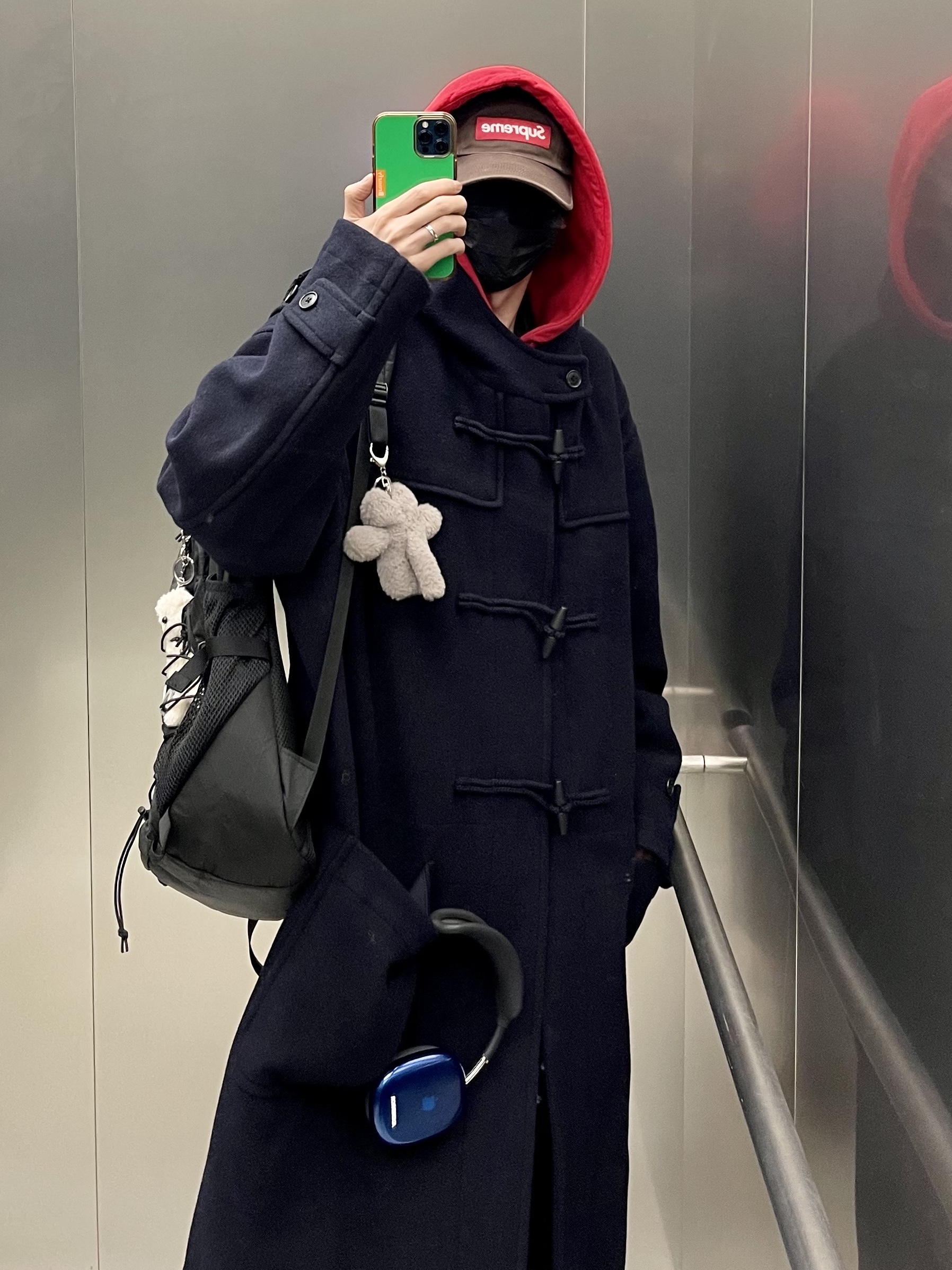 Apple AirPods Max Lightning Space Gray (Korean Ver.), Ader Error Standic AirPods Max Case Z-Blue 착용 스타일 - 9