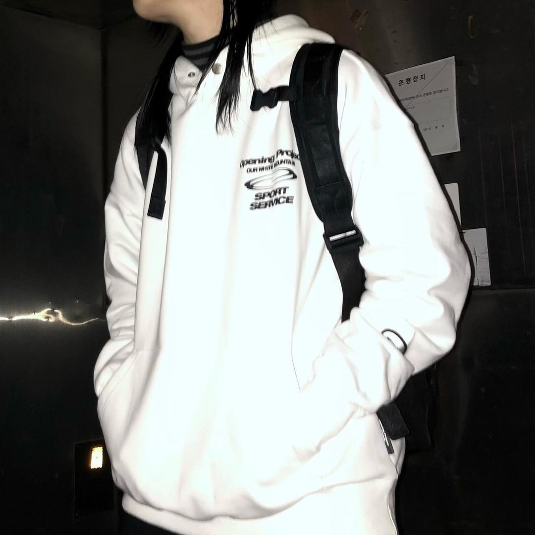 Opening Project Sport Service Hoodie Off White 착용 스타일 - 3