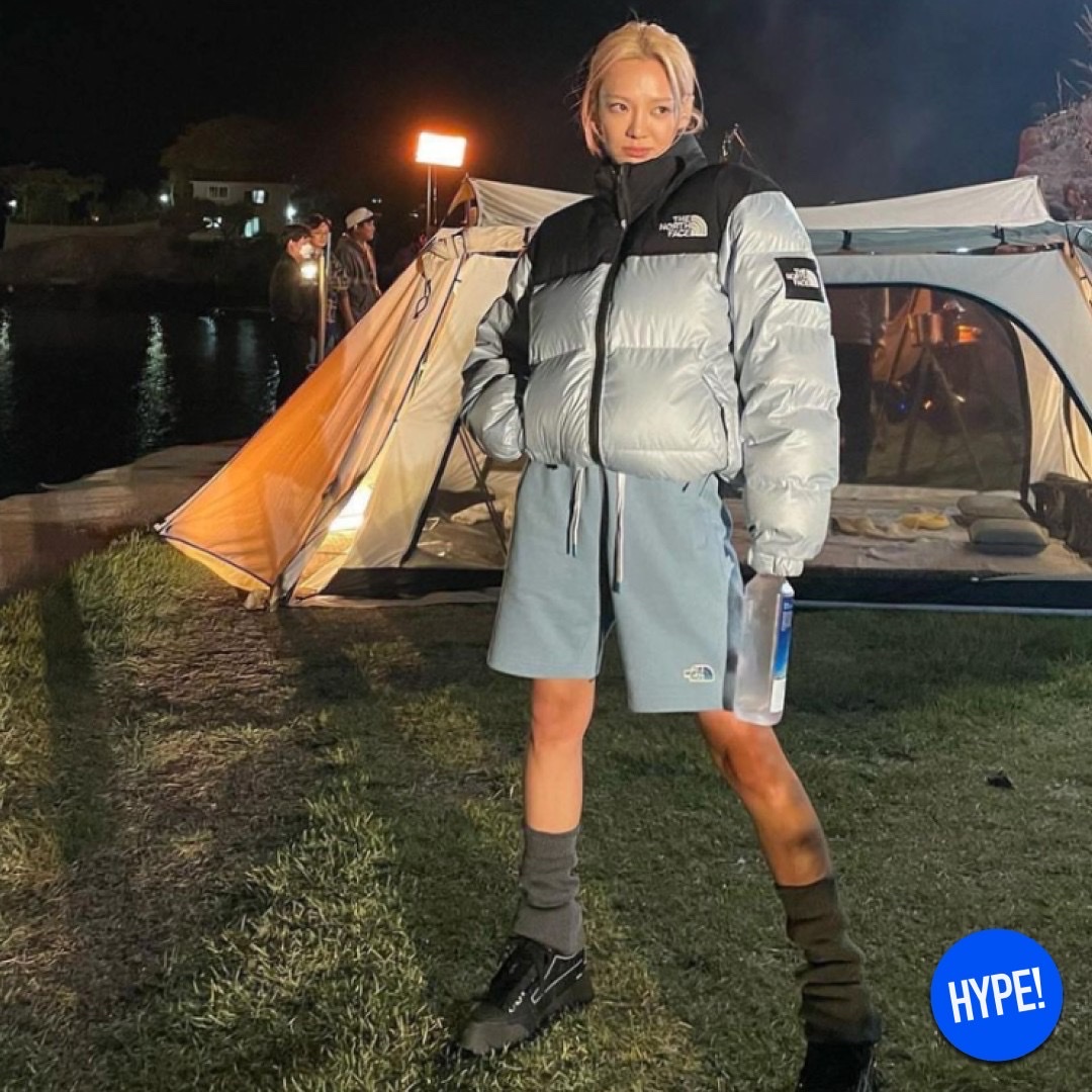 The North Face 1996 Retro Nuptse Jacket Dark Oak, (W) The North Face White Label Novelty Nuptse Down Jacket Black 착용 스타일 - 8