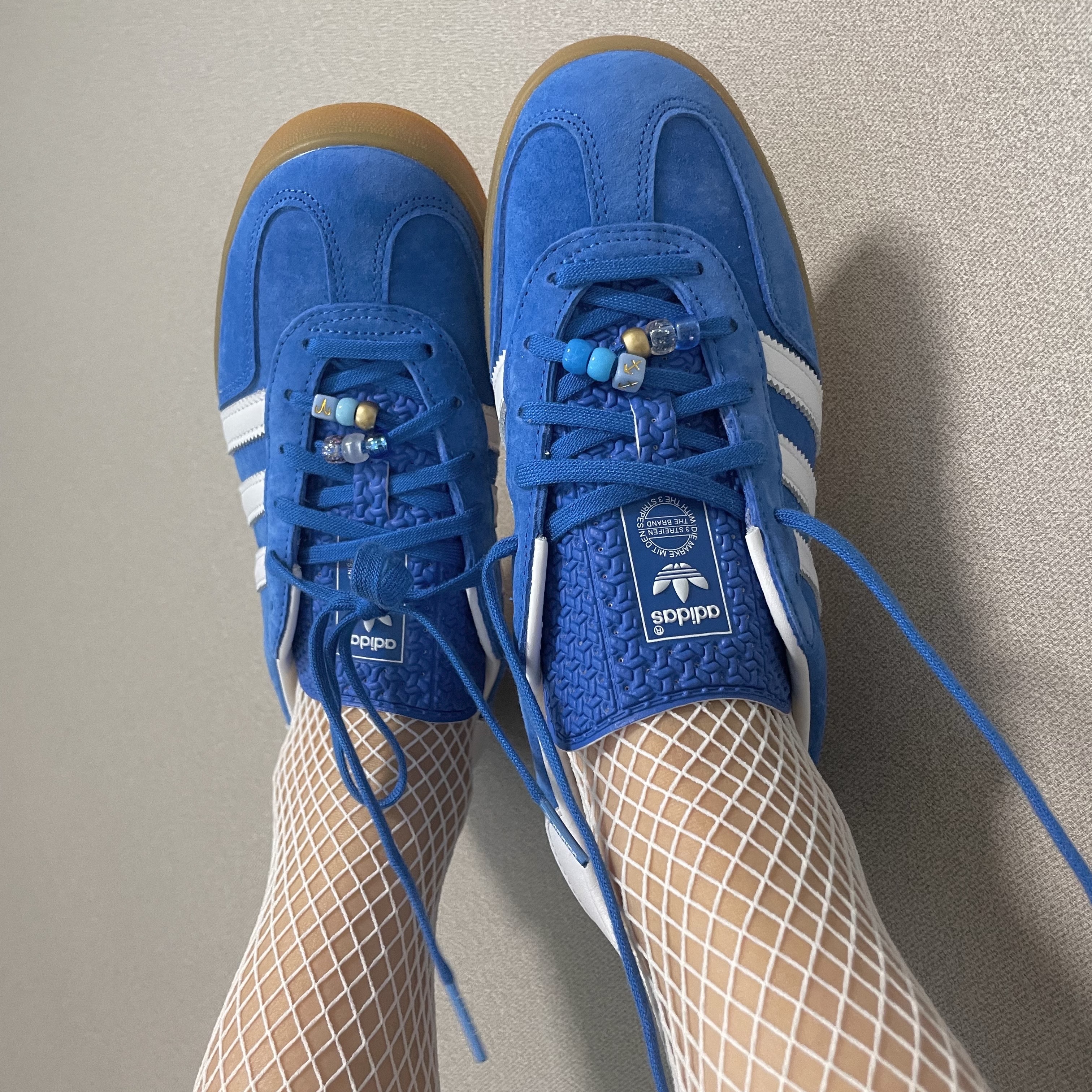 Adidas Gazelle Indoor Blue Bird 착용 스타일 - 1