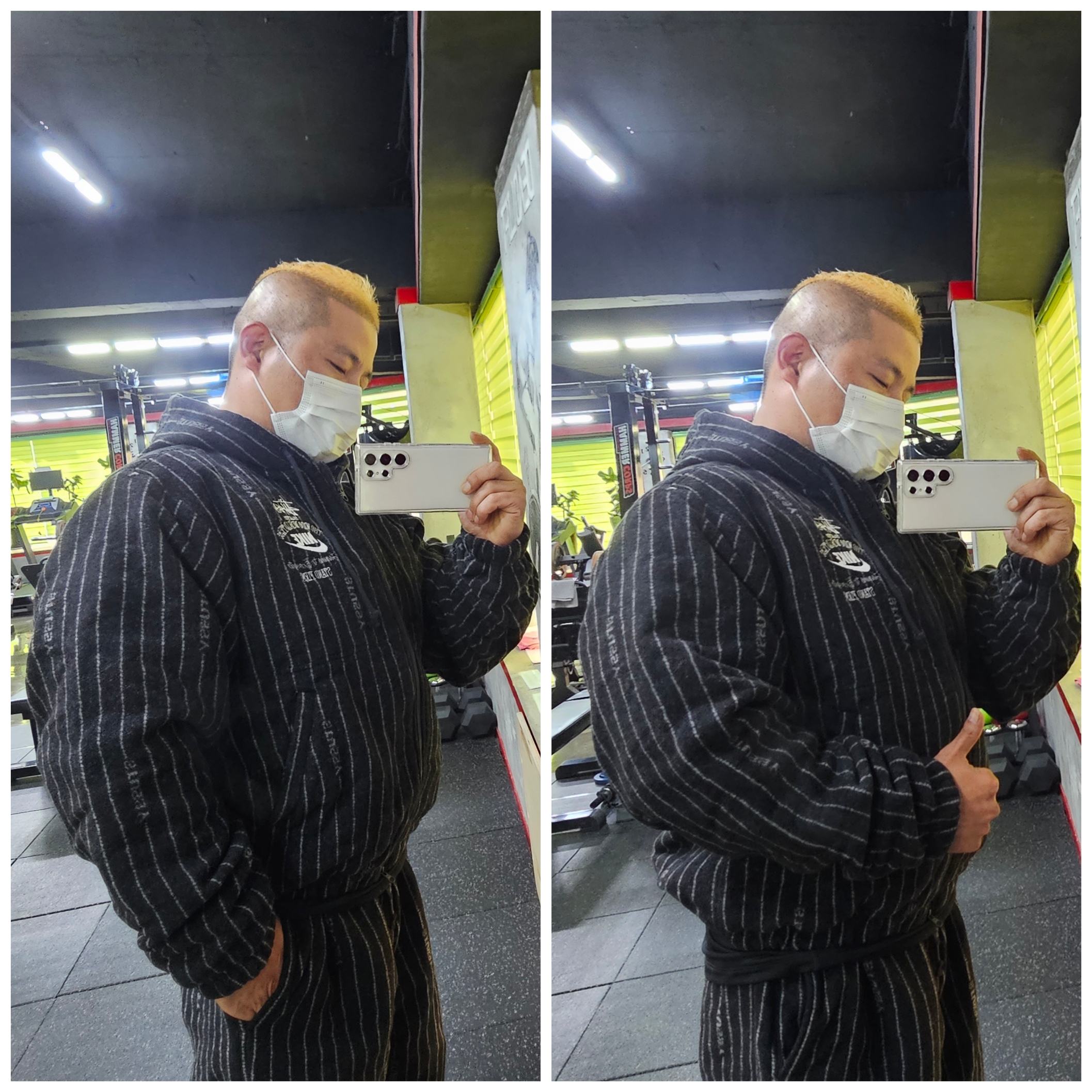 Nike x Stussy NRG Striped Wool Jacket Black (DR4023-010), Nike x Stussy NRG Striped Wool Pants Black (DR4021-010) 착용 스타일 - 2