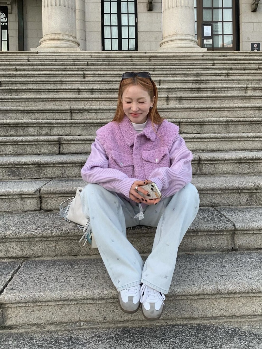 Adidas Samba OG Cloud White 착용 스타일