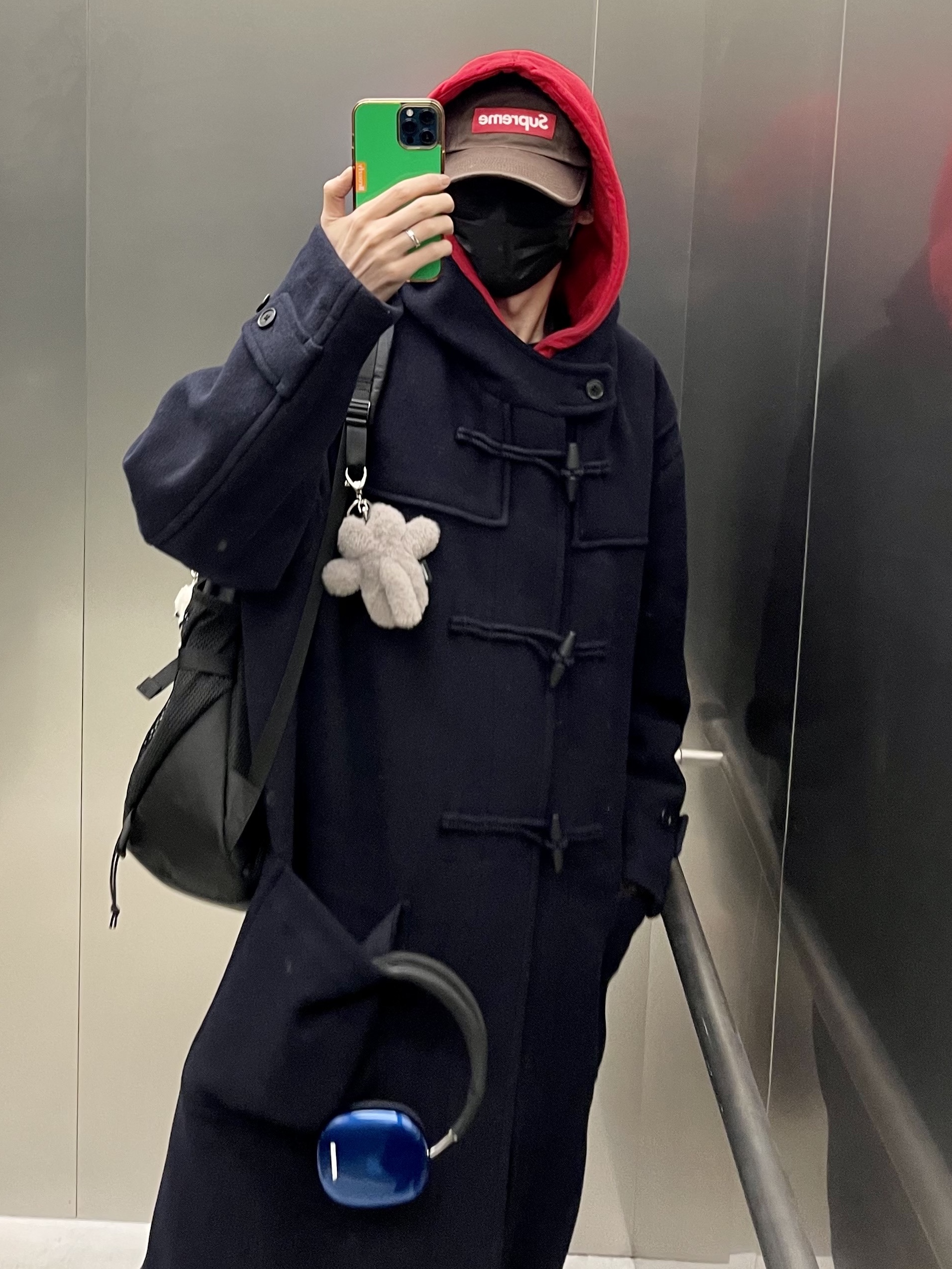 Apple AirPods Max Lightning Space Gray (Korean Ver.), Ader Error Standic AirPods Max Case Z-Blue 착용 스타일 - 10