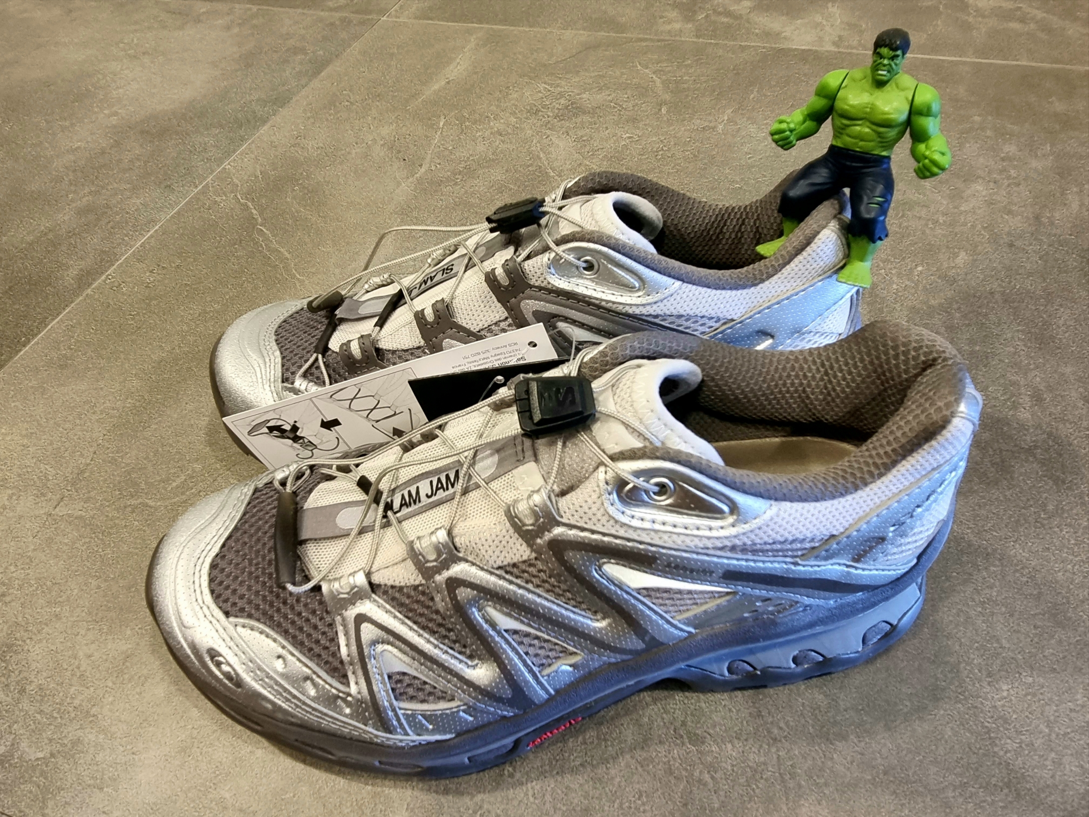 Salomon x Slam Jam XT-Quest Plum Kitten Lunar Rock 착용 스타일 - 1