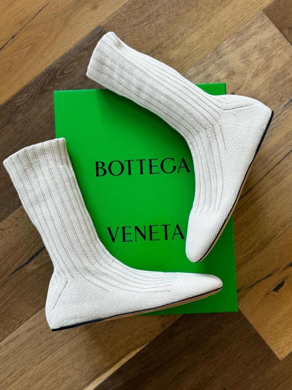 Bottega Veneta Domenica Boot Sea Salt, (W) Bottega Veneta Domenica Boot Vernis 착용 스타일 - 7