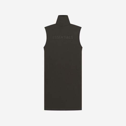 (W) 에센셜 슬리브리스 티셔츠 드레스 오프 블랙 - 23SS