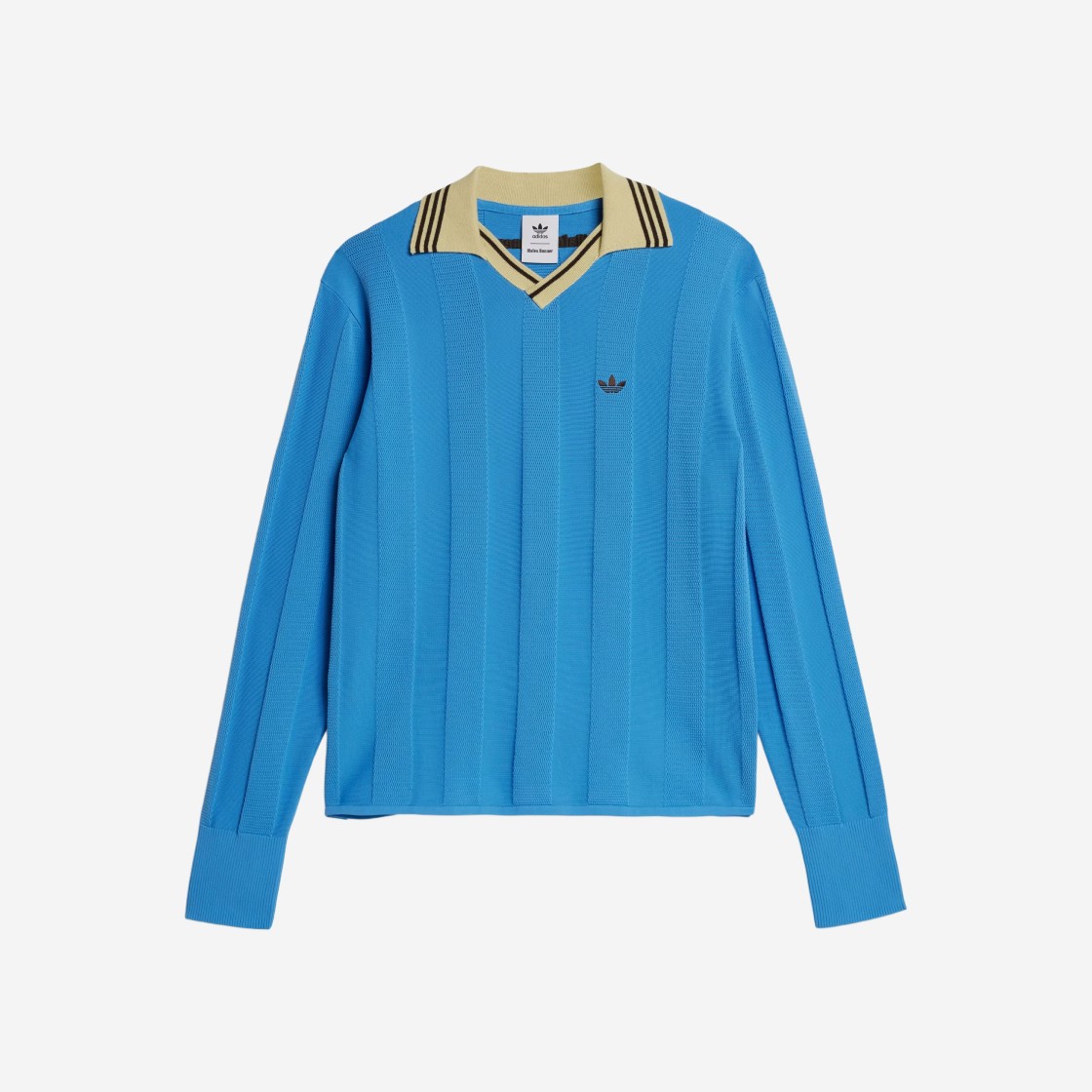 Adidas x Wales Bonner Knit Long Sleeve Football T-Shirt Lucky Blue - KR Sizing 상세 이미지 1