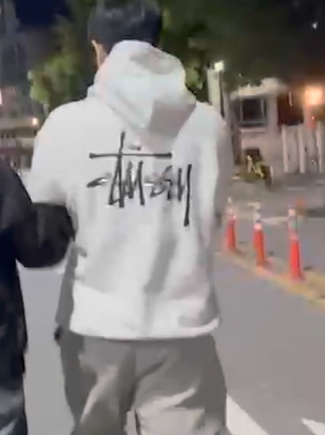 Stussy Basic Stussy Hoodie Ash Heather 2023 착용 스타일