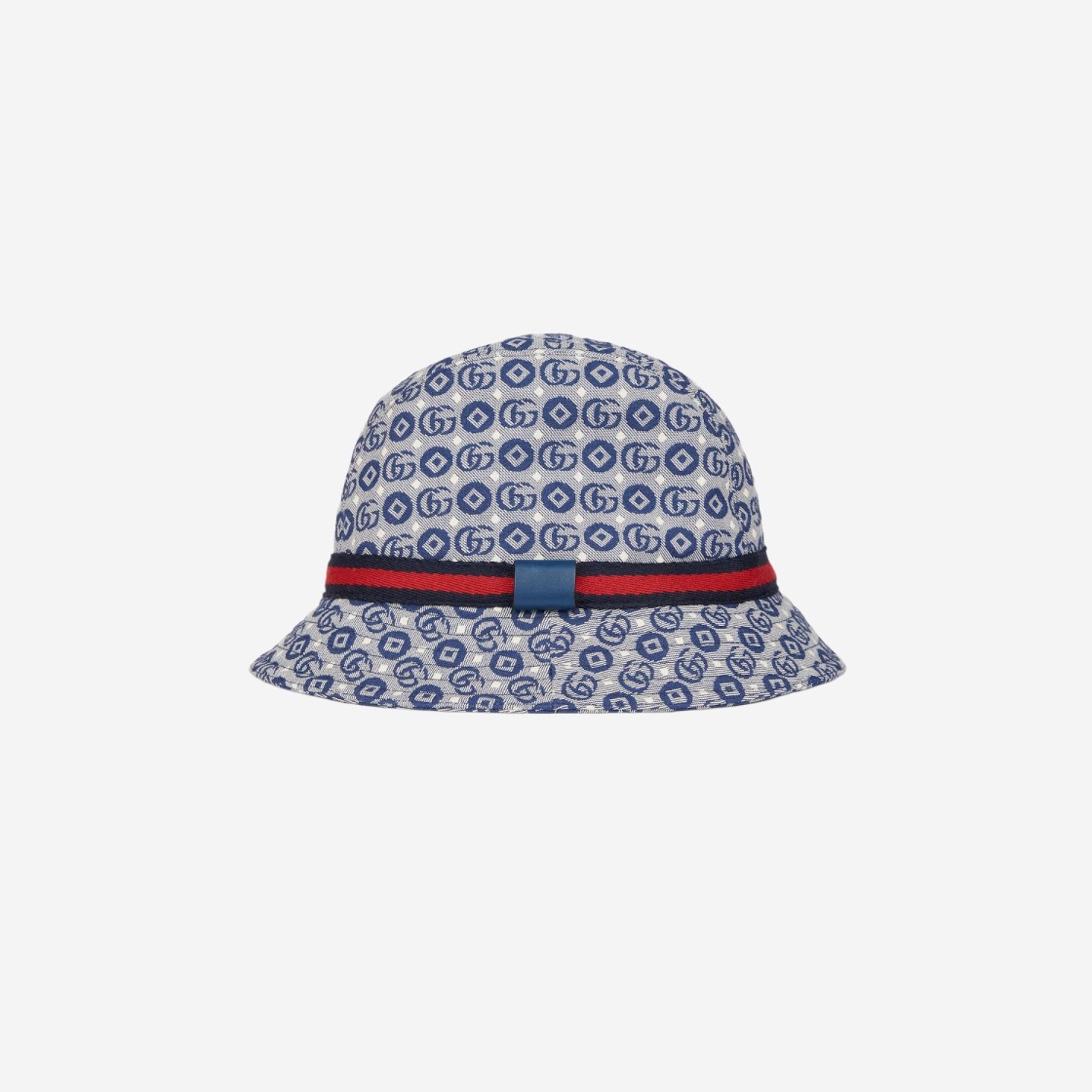 (Kids) Gucci Cotton Hat with Web Blue 상세 이미지 2