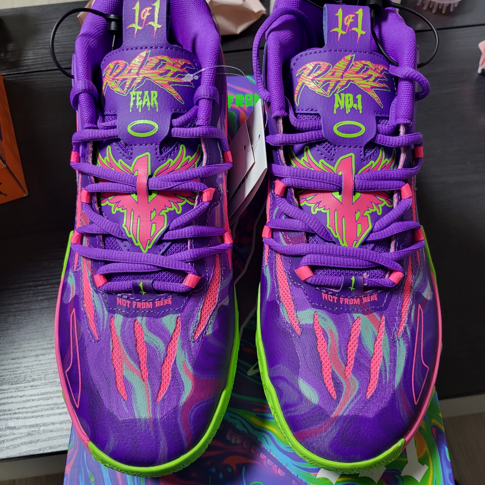 Puma MB.03 Lamelo Ball Toxic 착용 스타일 - 1