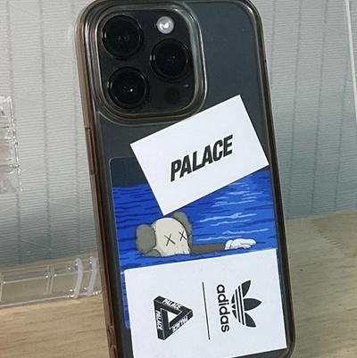 Apple iPhone 14 Pro 128GB Space Black (Korean Ver.), Palace Tri-Chenille Hood White - 21FW 착용 스타일