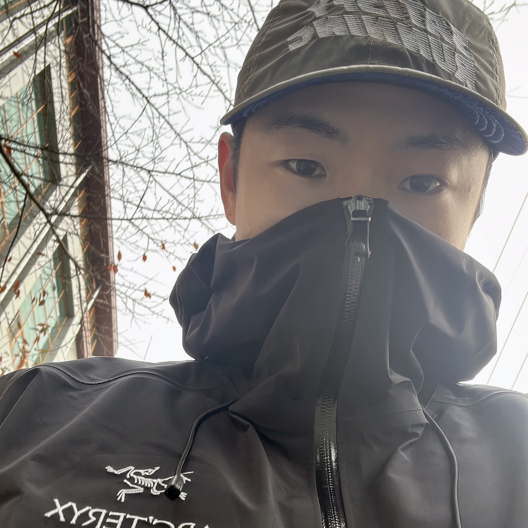 Arc'teryx Beta LT Jacket Black 착용 스타일 - 3