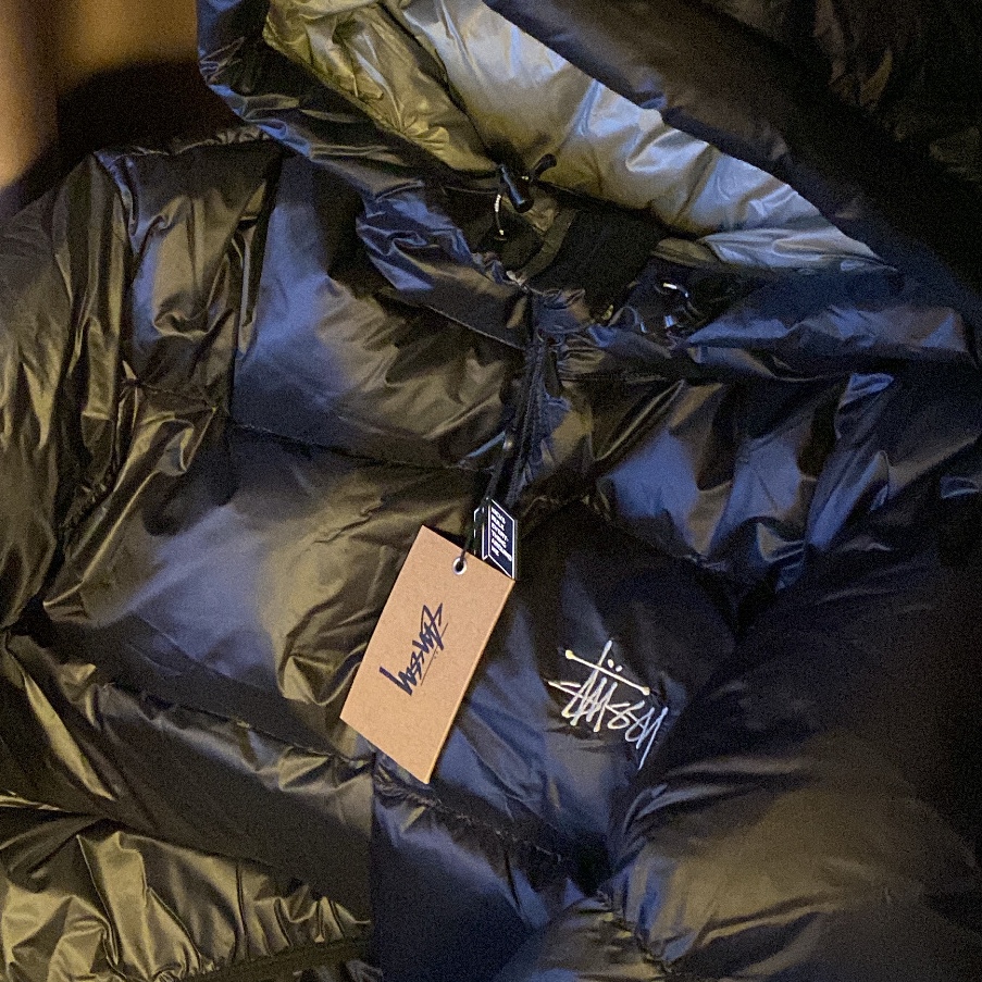 Stussy Down Parka Micro Ripstop Phantom Black 착용 스타일