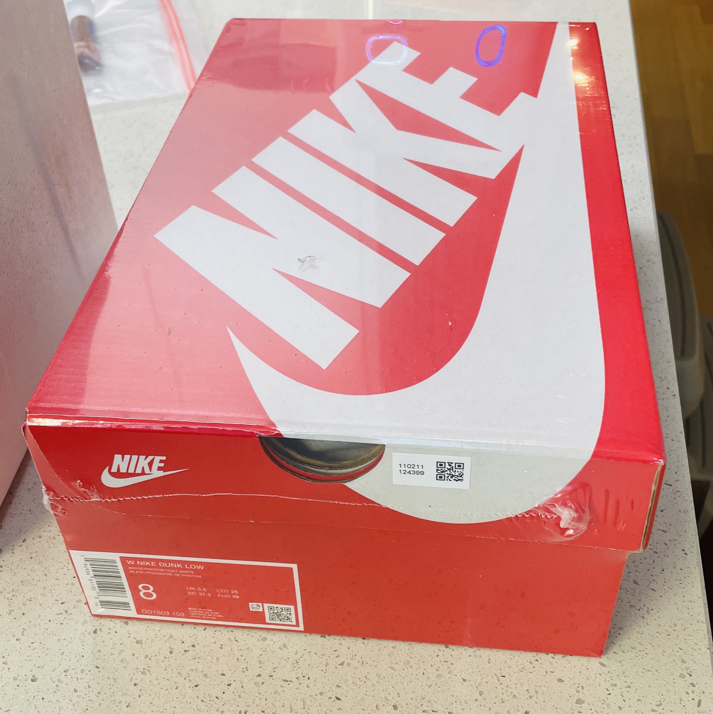 (W) Nike Dunk Low Photon Dust 착용 스타일 - 4