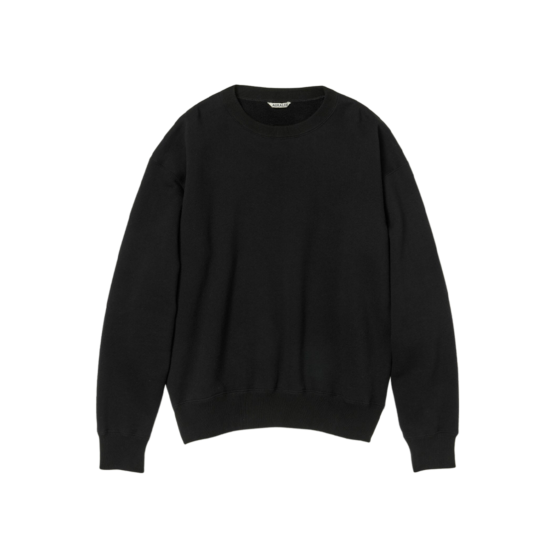 Auralee Smooth Soft Sweat P/O Black 상세 이미지 1