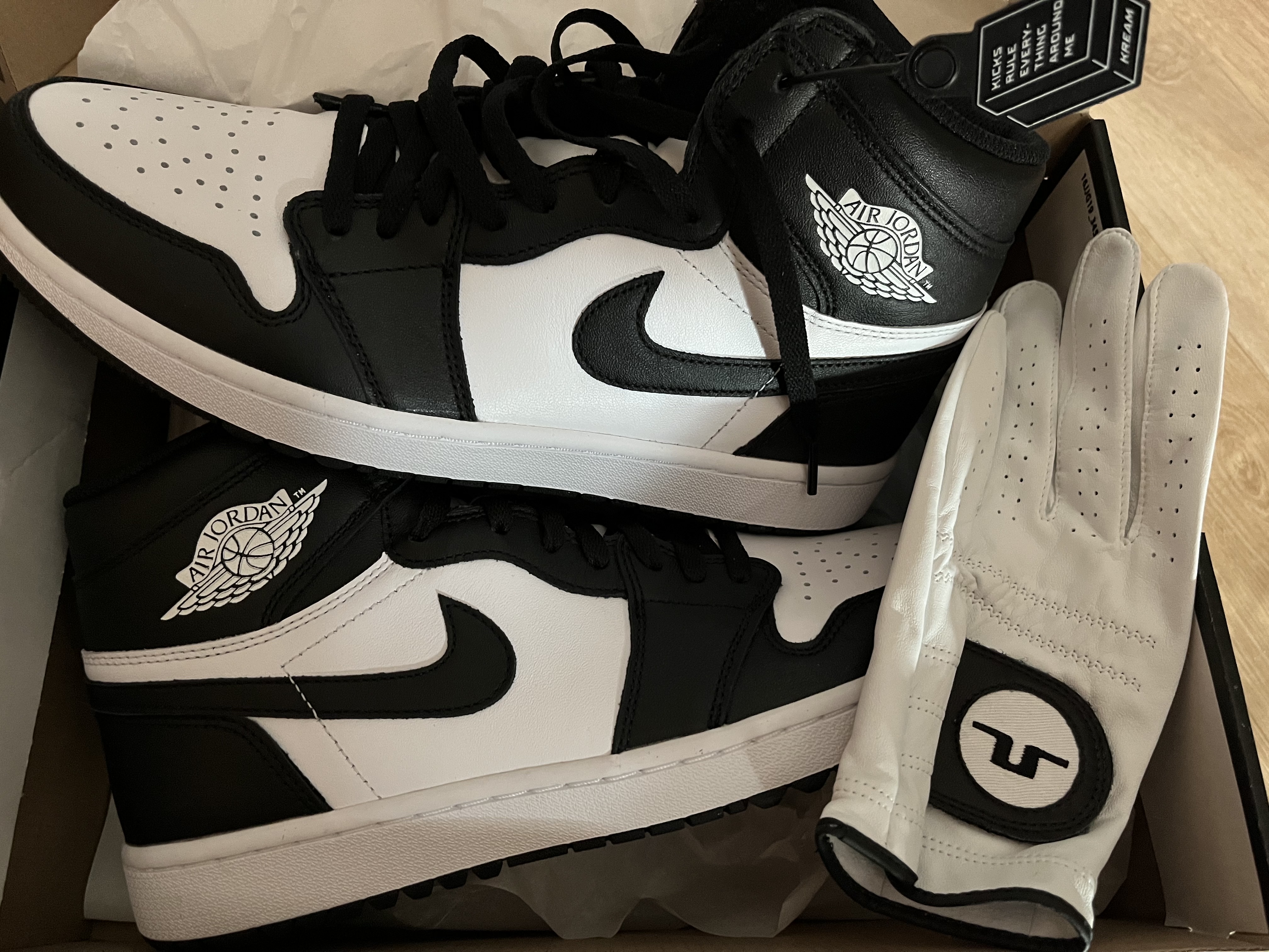 Jordan 1 High Golf White Black 착용 스타일