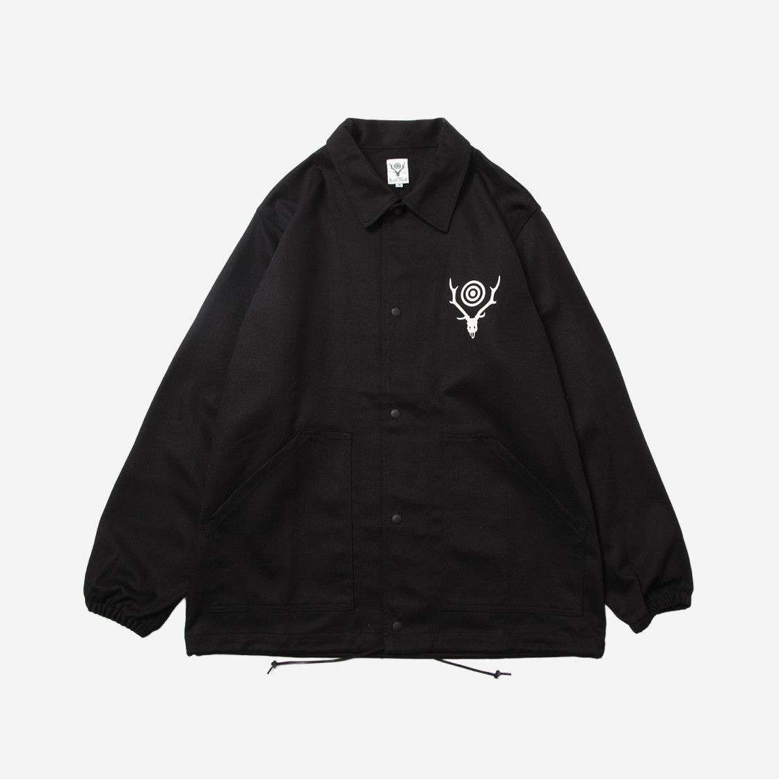 South2 West8 Cotton Twill Coach Jacket Black 상세 이미지 1