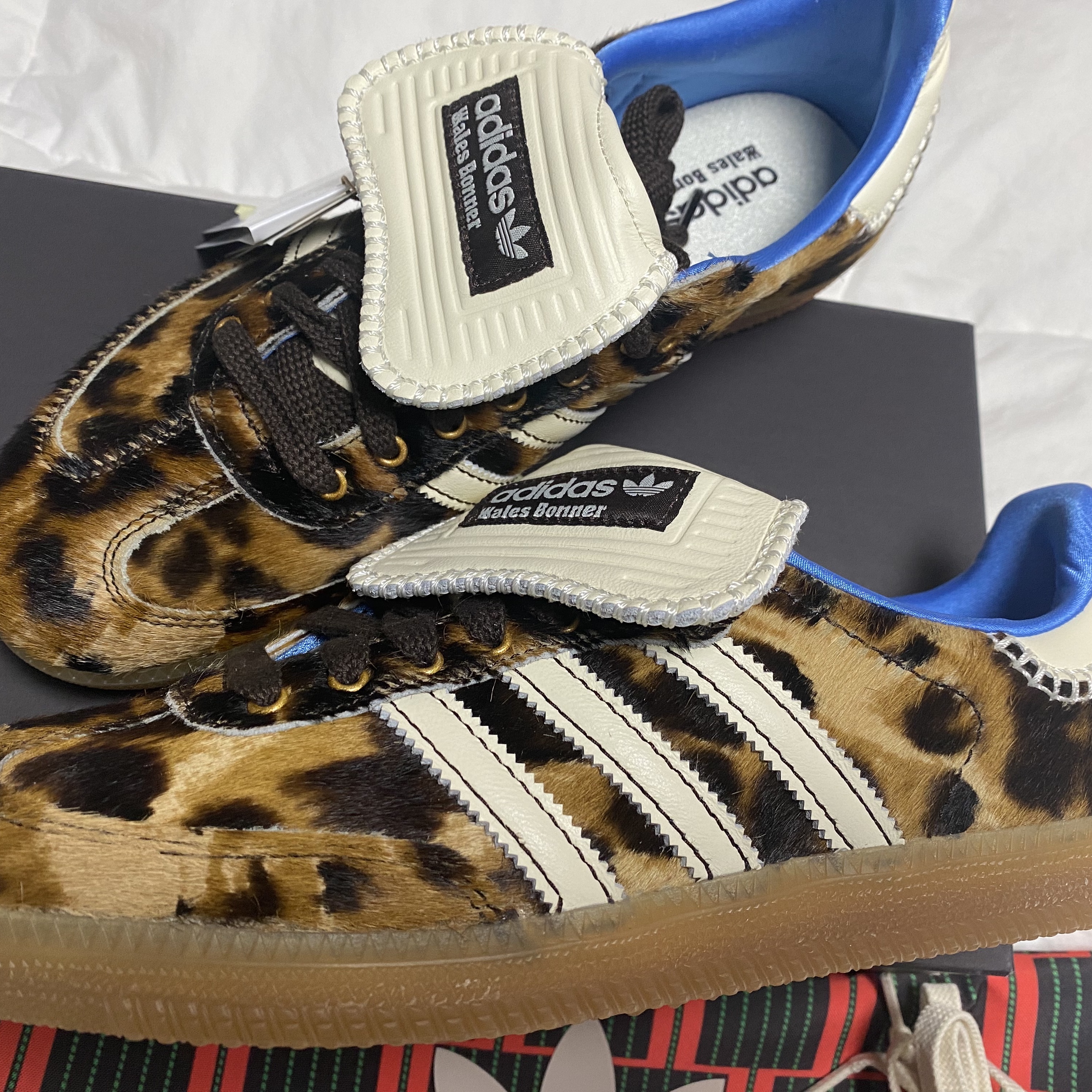 Adidas x Wales Bonner Pony Leo Samba Dark Brown Cream White 착용 스타일 - 2