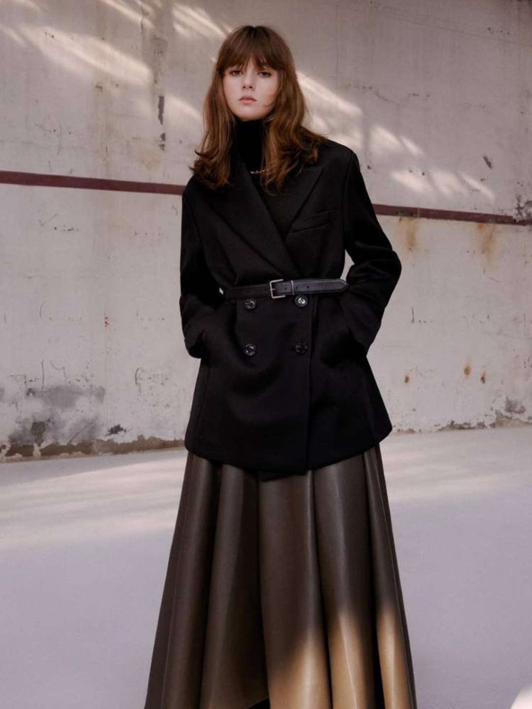 Our Legacy Uniform Coat Brown Exquisite Wool, Undermycar Legion.02 Balmacaan Oversized Wool Coat Beige 착용 스타일 - 5