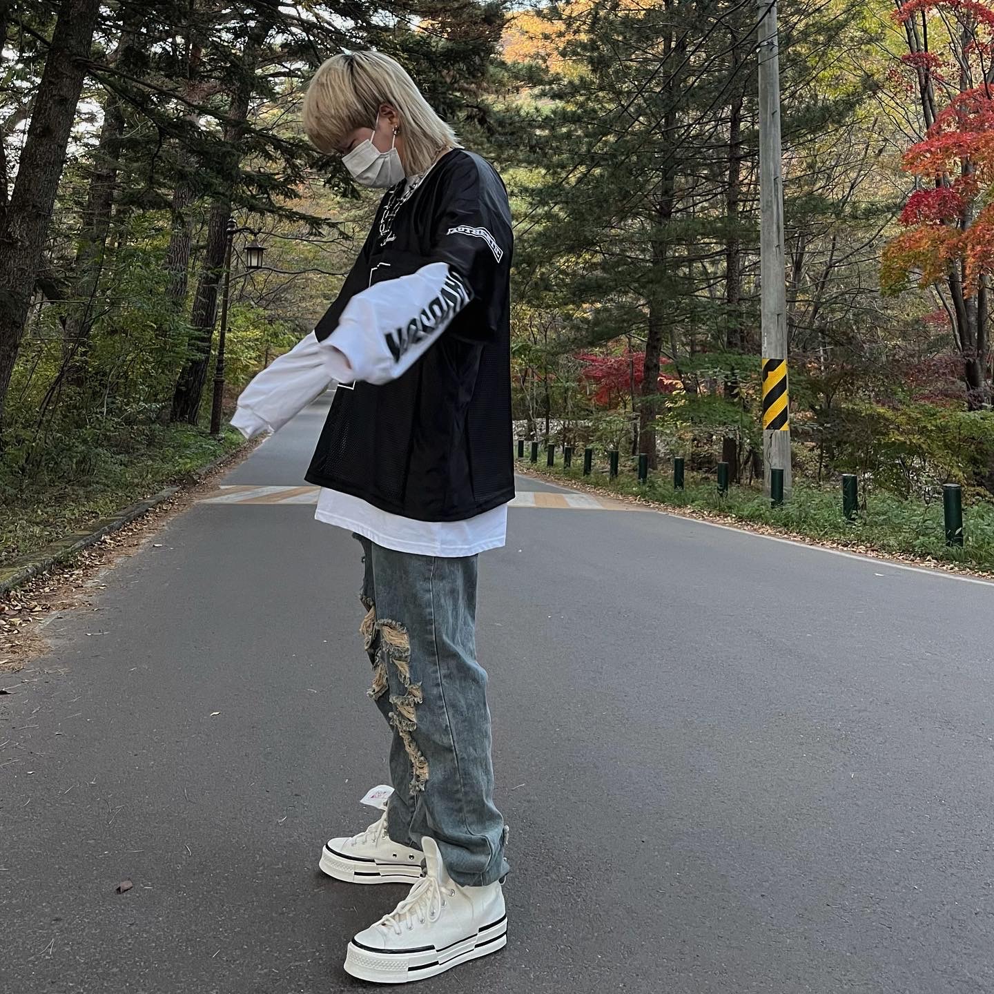 Converse Chuck 70 High Plus Egret 착용 스타일 - 2
