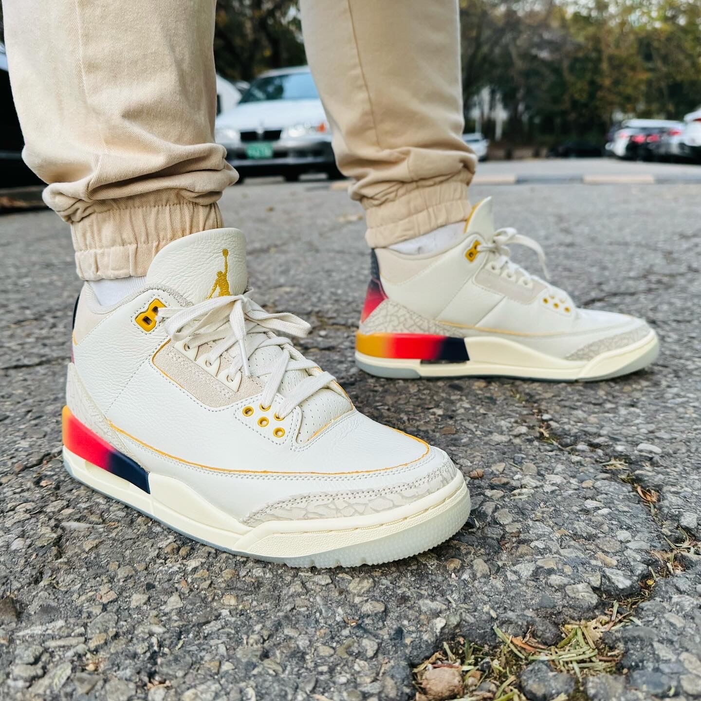 Jordan 3 x J Balvin Retro SP Sunset 착용 스타일 - 1