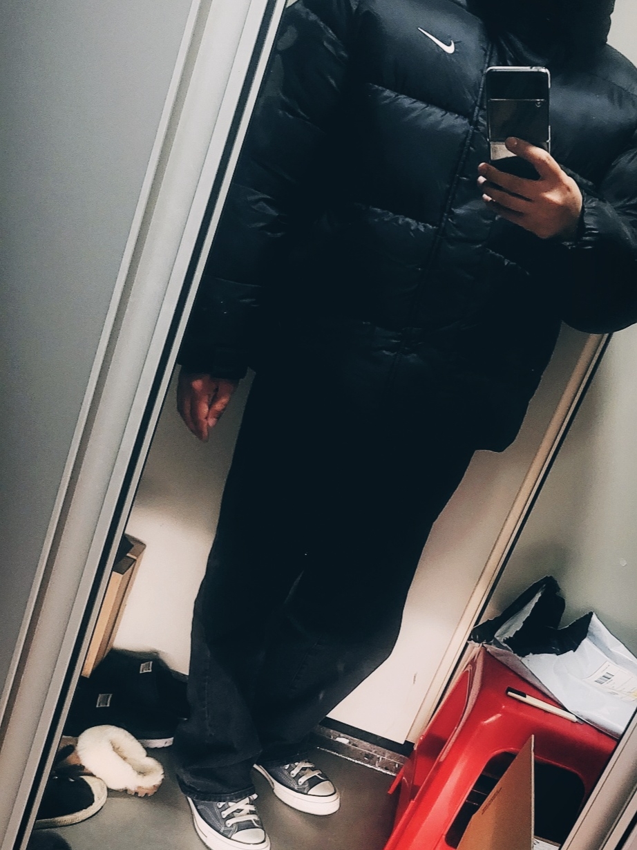 Nike Life Therma-Fit Puffer Jacket Black - Asia 착용 스타일 - 1