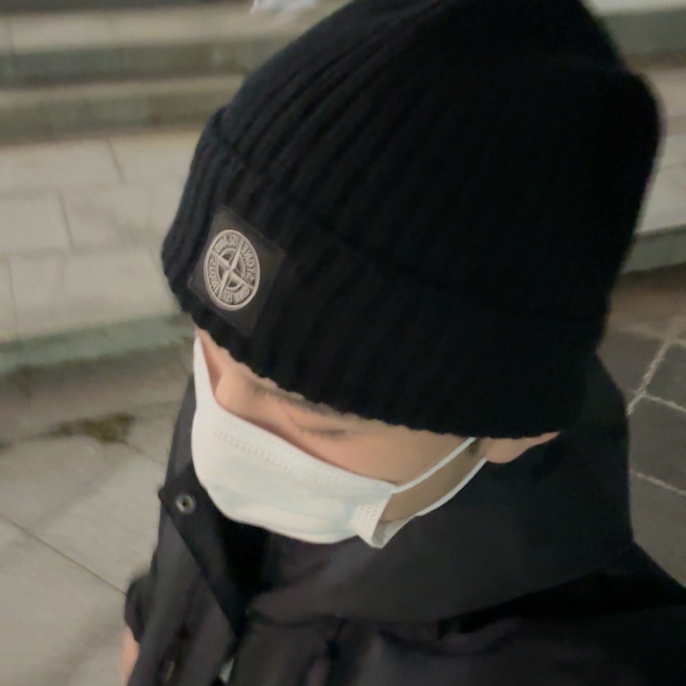 Stone Island N10B5 Beanie Black - 22FW, Maison Mihara Yasuhiro Blakey OG Sole Canvas Low-top Sneakers White 착용 스타일