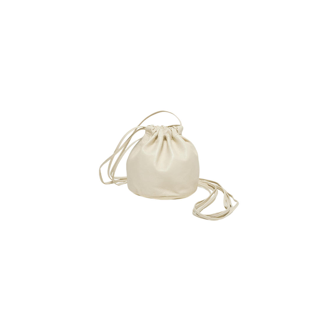 AURALEE LEATHER SMALL ROUND STRING POUCH バッグ