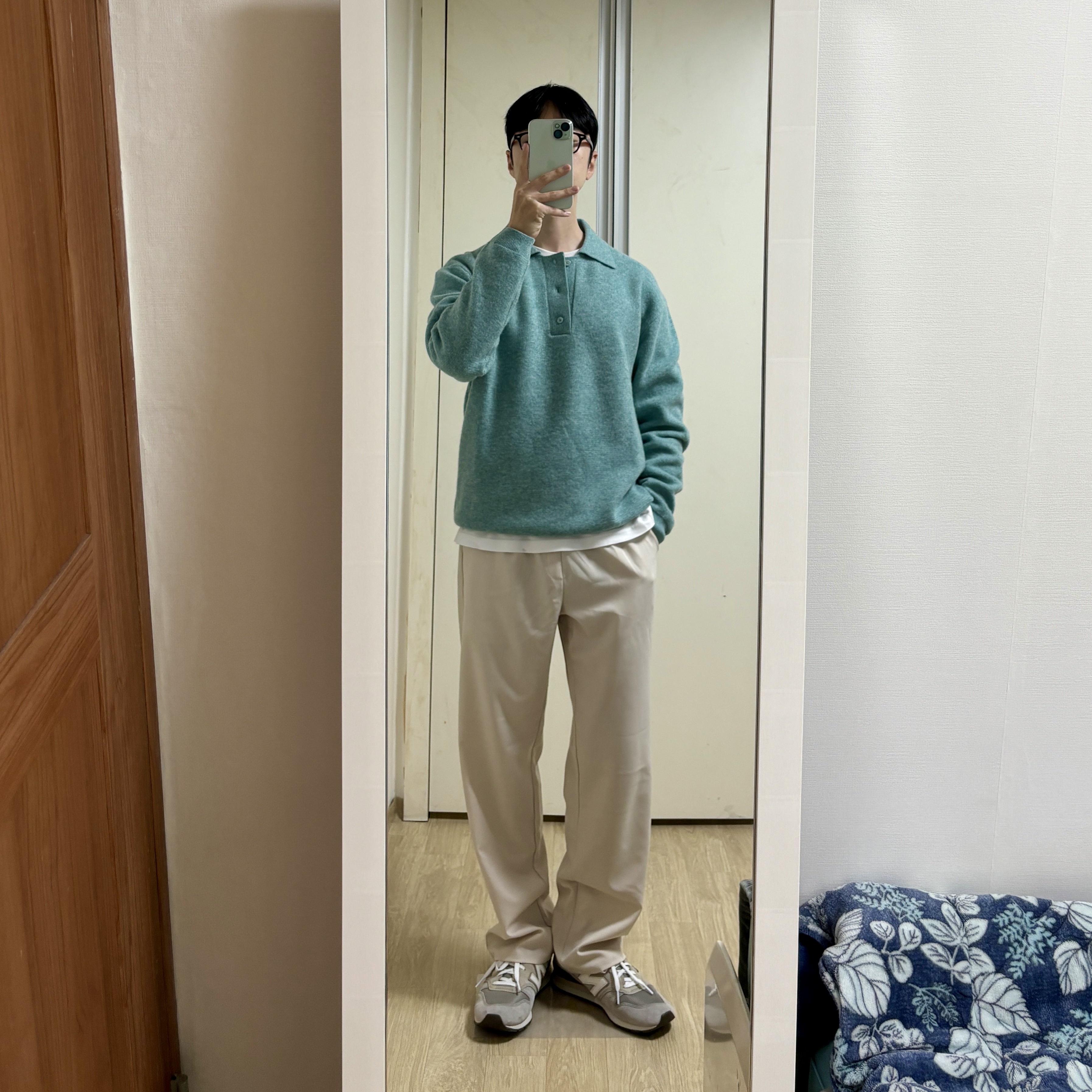 New Balance 996 Brown 착용 스타일 - 1