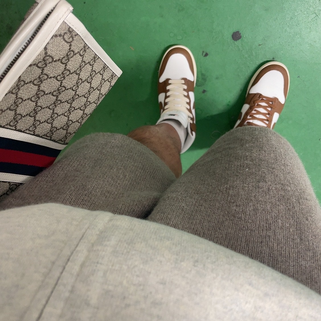 Nike Dunk High PRM Pecan and Sail 착용 스타일 - 1